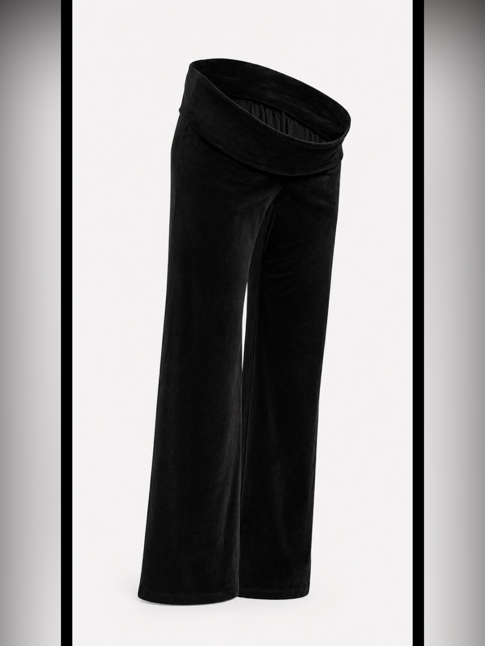 Old Navy Black Velvet Wide-Leg Pants
